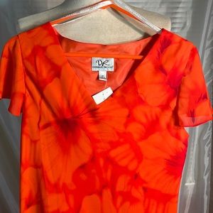 Donna Ricco Asymmetrical Maxi Dress NWT Easter